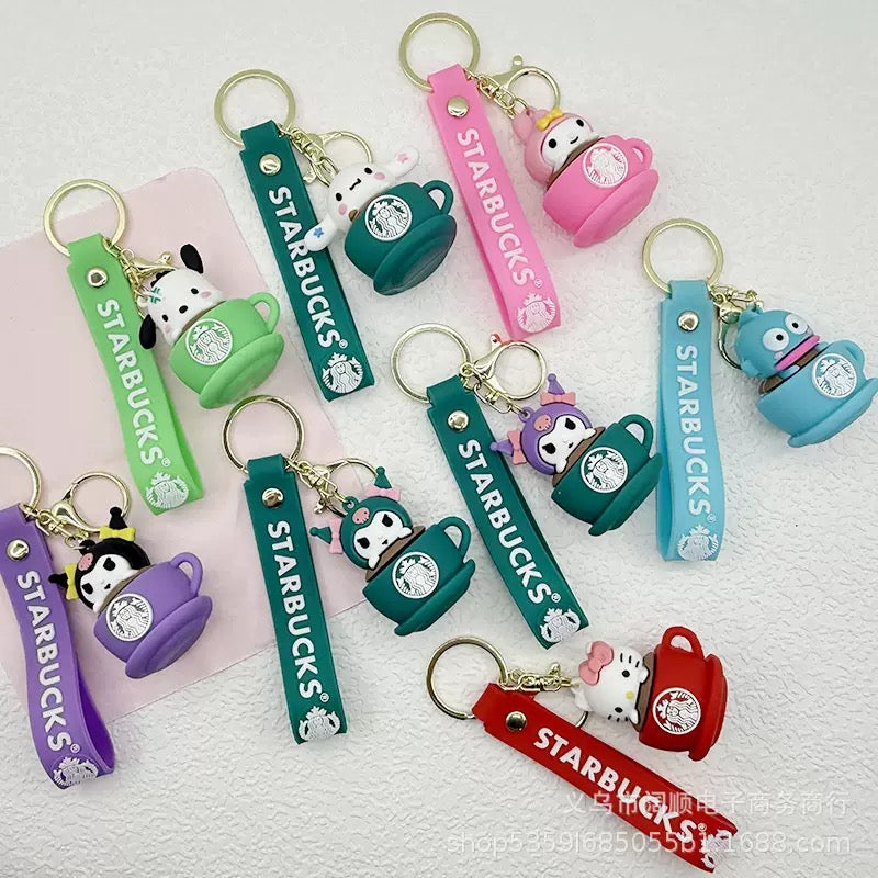 Starbucks  keychain - Match game