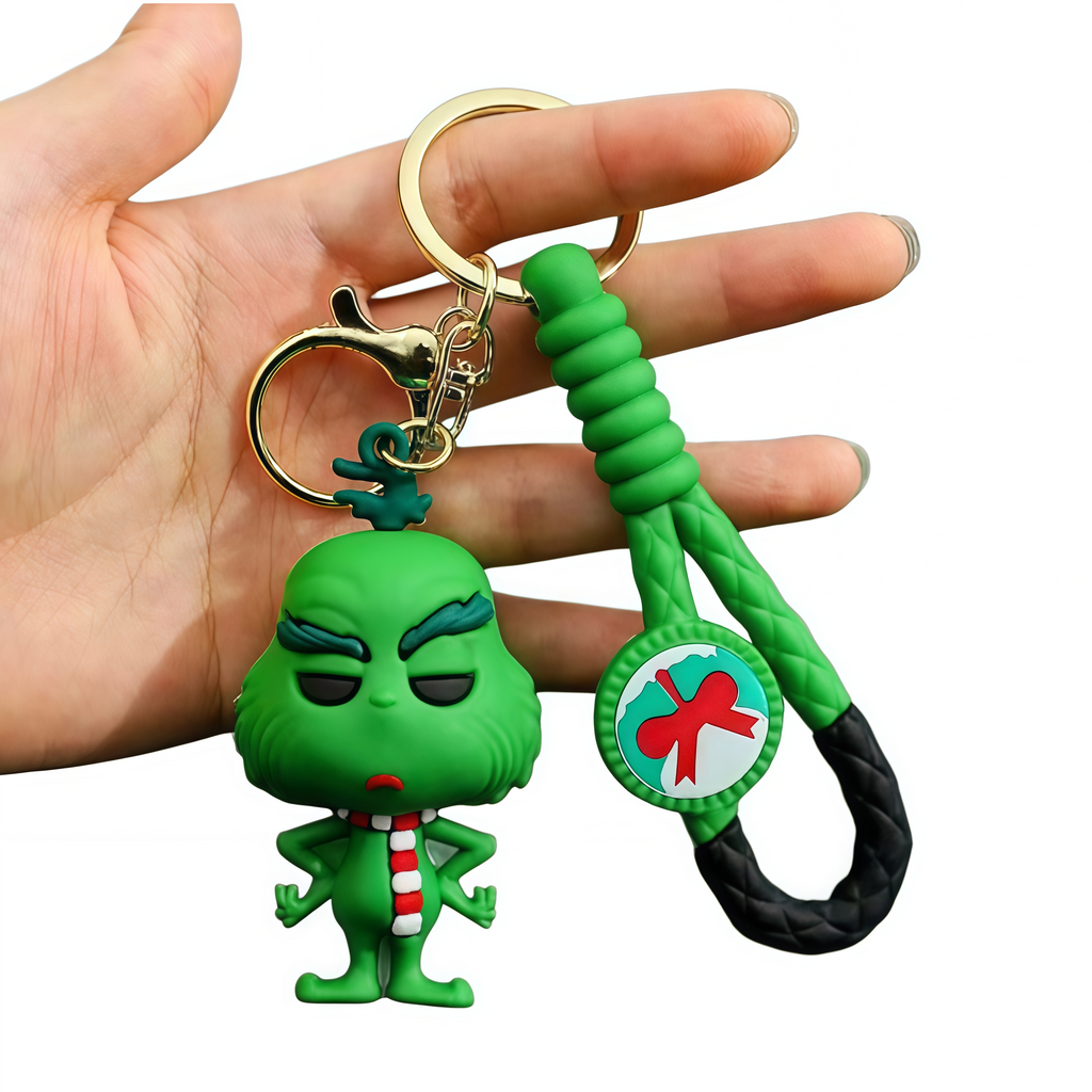 Christmas Grinch keychain - 8 bags