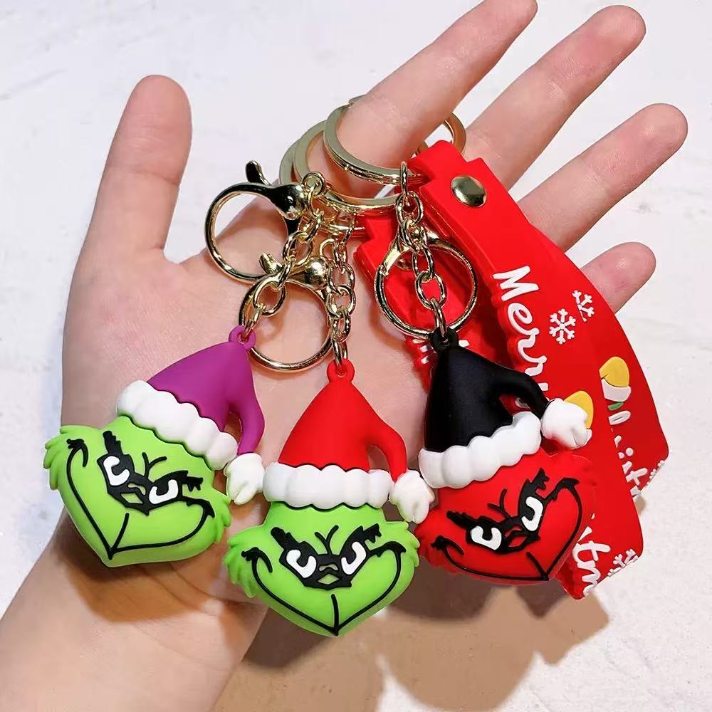 Christmas Grinch keychain - 8 bags